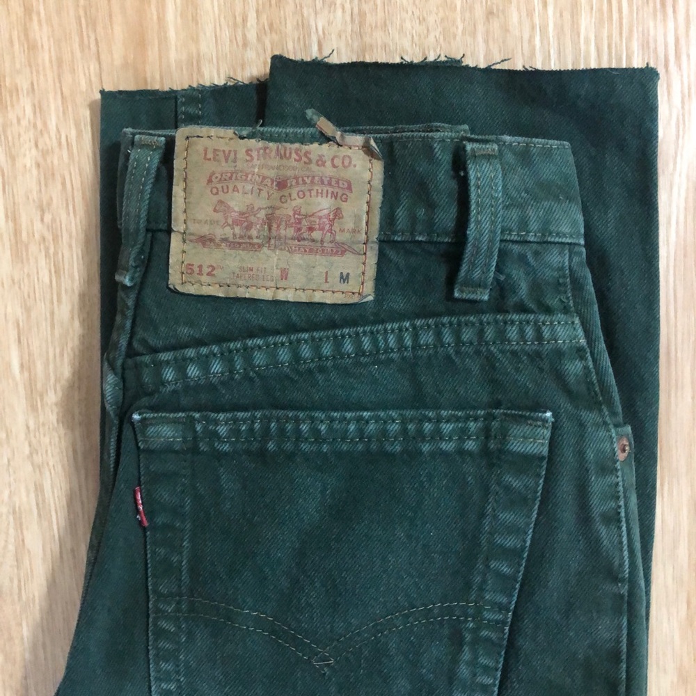Vintage Green Levi Jeans